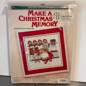 Hugs n Stitches Make A Christmas Memory Cross Stitch Kit Vintage 1985 New